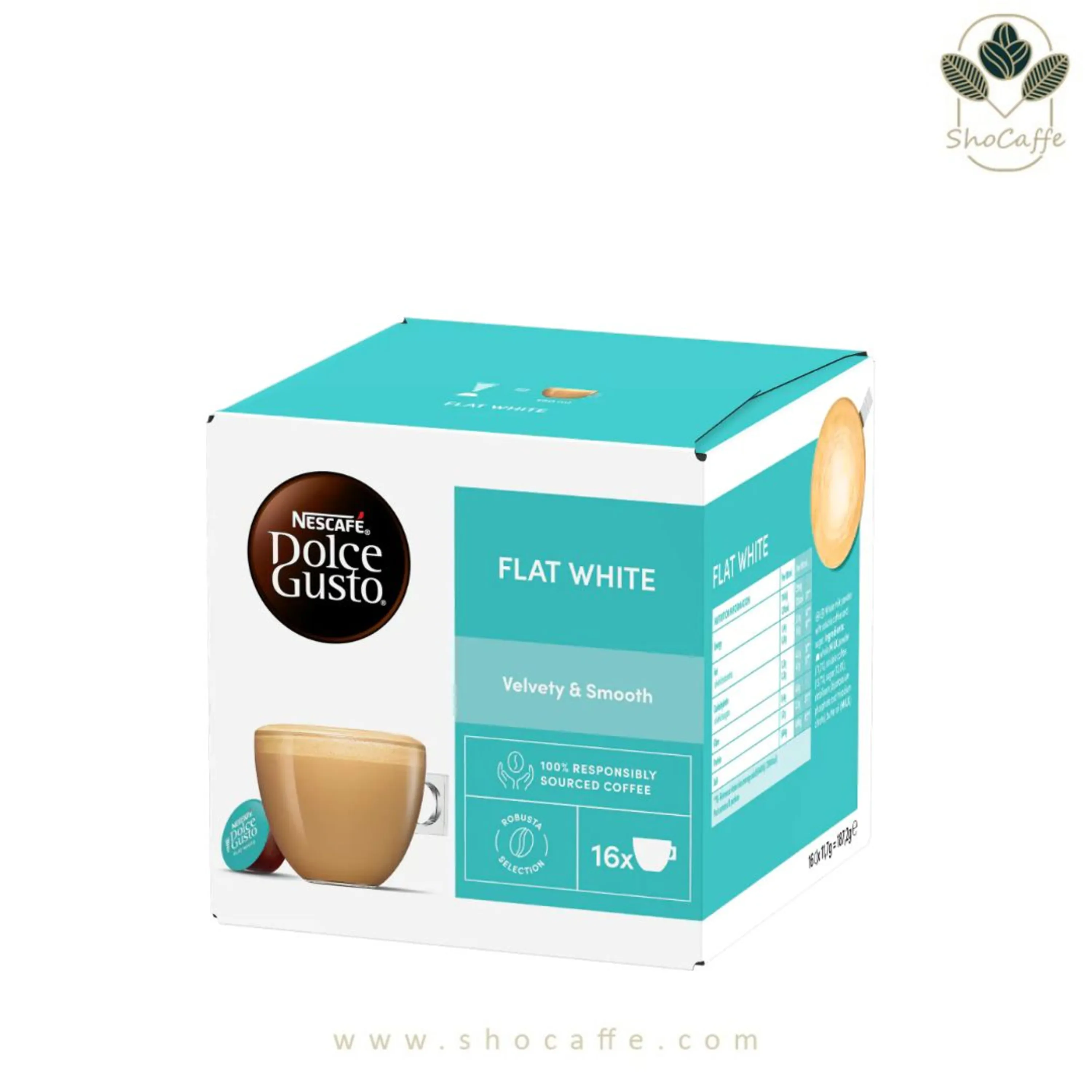 کپسول قهوه دولچه گوستو مدل فلت وایت Flat White